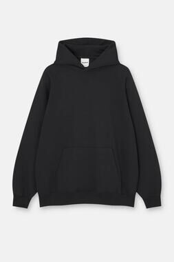 PULL&BEAR Basic Womens Oversized Hooded Sweatshirt Without Sting - X